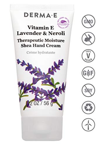 Derma E Vitamin E Lavender & Neroli Therapeutic Moisture Shea Hand Cream, Aqua #TOP4