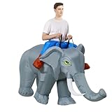 GOOSH Inflatable Elephant Costume for Women Men Circus Inflatable Costume Funny Blow up Costume for Halloween Party Cosplay