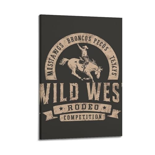 Affiches artistiques murales Wild West déco vintage sur toile chambre