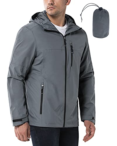 33,000ft Regenjacke Herren Wasserdicht Outdoorjacke Leichte Freizeitjacke...