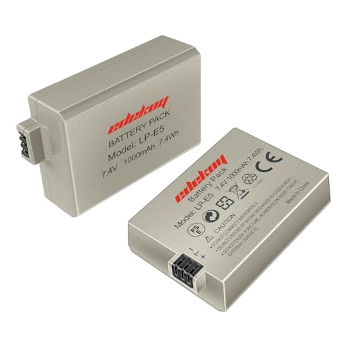 Batería LP-E5 recargable de litio para cámaras EOS 500D 450D y 1000D de repuesto