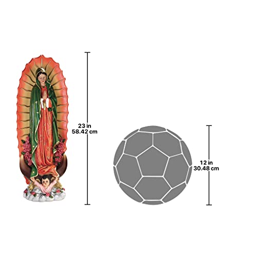 Design Toscano The Virgin Of Guadalupe Religious Garden Decor Statue, Medium, Full Color #TOP1
