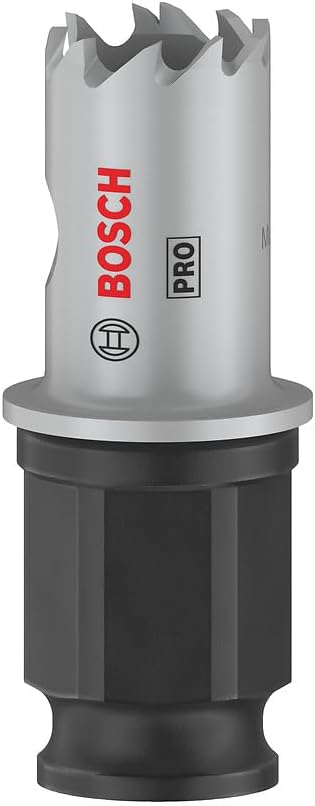 Bosch 1 x Pro Sheet Metal Power Change Plus Delikli Testere (Paslanmaz Çelik Levhalar, Çelik Levhalar, Ø 16 mm, Profesyonel Aksesuar Döner Matkap/Sürücü)