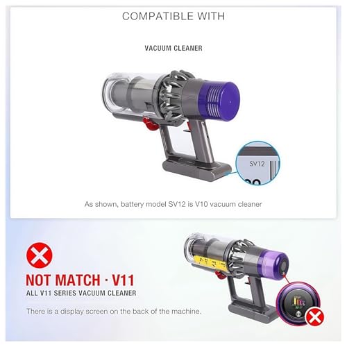 Boîtier principal pour Dyson V10 SV12 en polycarbonate rigide avec fixation renforcée - 7
