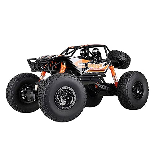 QIYHBVR RC 1:10 Large High-Speed Four-Wheel Drive Climbing Car Off-Road Vehicle 2.4G Remote Control Racing Mechanical Car Front and Rear Motor Drive Children's Toy Car Children's Gift