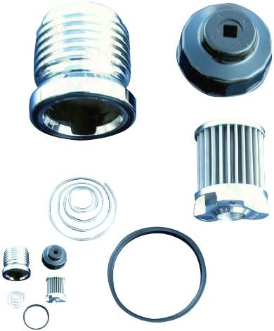 DK Custom Products OUTLAW High Performance Cleanable Oil Filter in Polished Finish for Harley Motorcycle DK-OCOF-CRM