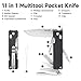 NexTool Knight K30 Axis Lock Folding Pocket Knife, 11-in-1 Multitool with 2.76