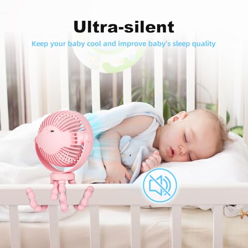 Ventilateur de poussette bébé PaPaFboy portable et rechargeable USB