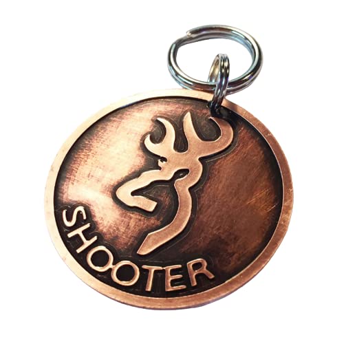 Deer Head Dog Pet Tag-Unique Dog Id Tag- Copper, Brass, Nickel Silver-Deer Pet Id-Hunters Custom Pet Tag (1.25