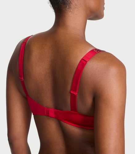 Victoria's Secret Very Sexy Shine Strap Push-Up Bra, Lipstick Red Shine, 34DD - image 2