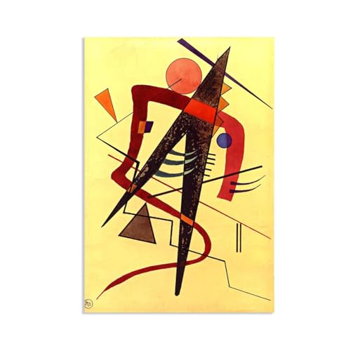 Toile Paul Klee pour déco salon moderne - Grand tableau mural chaleureux 90x60cm