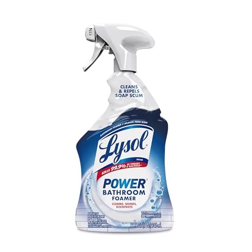 Lysol Power Foaming Cleaning Spray for Bathrooms, Foam Cleaner for Bathrooms, Showers, Tubs, 32oz