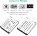 Newmowa® EN-EL19 Ersatz Akku (2er Pack) und tragbar USB-Ladegerät-Set für Nikon EN-EL19 und Nikon Coolpix W100, S100, S2500, S2600, S2700, S2750, S3100, S3200, S3300, S3400
