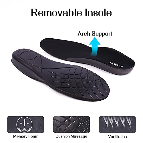Mens Walking Running Shoes Memory Foam Breathable Mesh Fashion Sneakers For Tennis Jogging Travel All Black Size 11 #TOP3