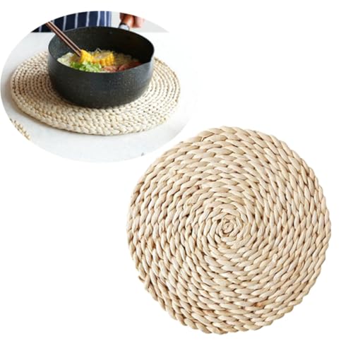 Set de table en paille tressée isolant thermique lot de 8 antidérapant pour restaurant - 8