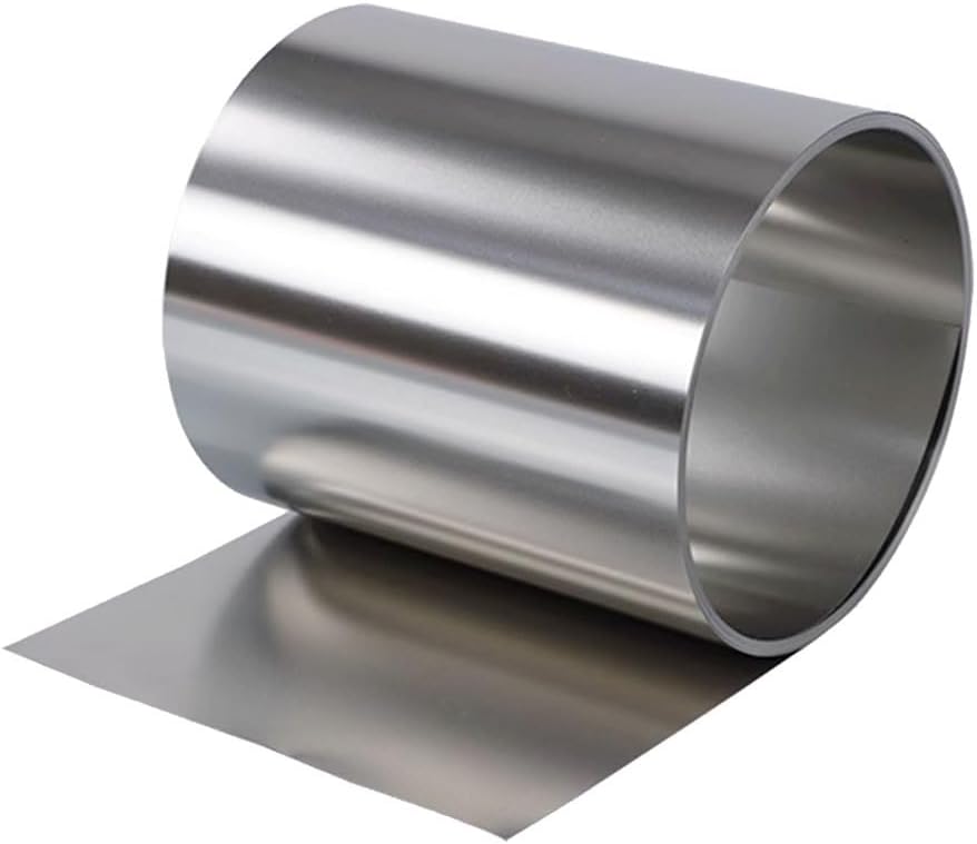 Stainless Steel Foil Roll， 50MM Thickness 0.1mm .2mm .3mm .4mm .5mm 1.0mm 304 Steel Sheet Thin Plate/Foil, 1pcs(Thickness 0.2mm)