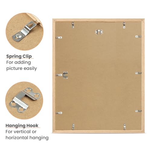 Image of upsimples 16x20 Picture Frame Solid Wooden, Nursery Decor, 1Pack Natural