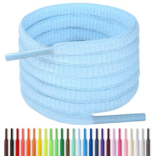 Image of Handshop 1 /4 inch Oval Athletic Shoelaces 24 inch-72 inch in 22 Colors Half Round Shoe Laces