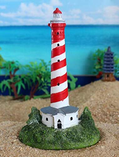 Zamtac Lighthouse Dutch Lighthouse Resin Handicraft Accessories Decorative Building Series Ligh Sculpture Crafts Statue Home Decoration - (Color: Mottled, Size: 20Pc) #TOP2
