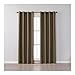 Beydodo Brown Curtains Dining Room, Blackout Curtains for Bedroom Windows 2 Panel Sets Polyester 34 x 84 inch Solid Color Brown