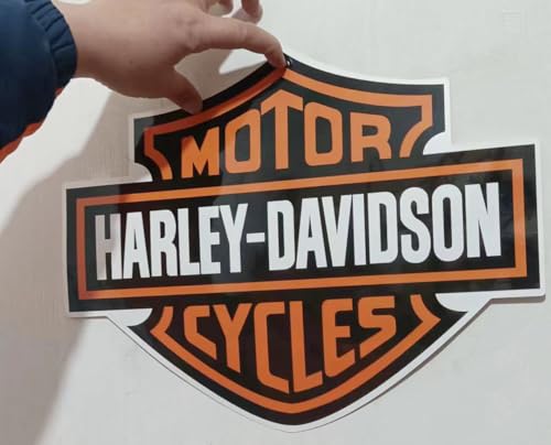Image of Harley Sticker Davidson Decal Bar & Shield Extra Large Trailer Logo (2Pack, Width 6in) Premium Waterproof Removable