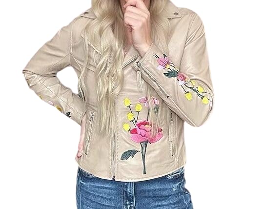 Mauritius Peonie Leather Jacket