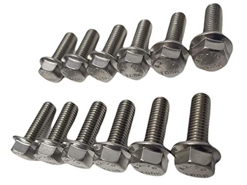 Z Whip Stainless Steel Ls Header Exhaust Manifold Bolt Kit. Compatible With All Gm Chevy Ls Series Engines Lsx Ls1 Ls3 Ls2 Lq4 Ls6 Lq9 5.3L 6.0L 6.2L Hardened Ss 304 (18-8) Bolts #TOP5