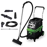 Ribimex Aspiratore Solidi e Liquidi Aspirix Serie Pro Classe M, Bidone Aspiratutto Professionale da 40 L, Filtro HEPA, 1600 W, Presa Elettroutensili e Funzione Pneumatica, Accessori Inclusi - PRASP40M