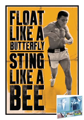 Close Up Muhammad Ali Poster (Float Like A Butterfly, Sting Like a Bee) (Dimensions : 61 cm x 91,5 cm) (Poster et bandes d'affiche)