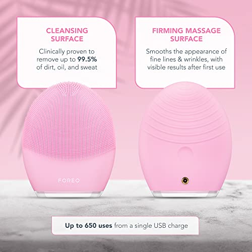 FOREO LUNA 3 Facial Cleansing Brush | Normal Skin | Anti Aging Face Massager | Enhances Absorption of Facial Skin Care Products | For Clean & Healthy