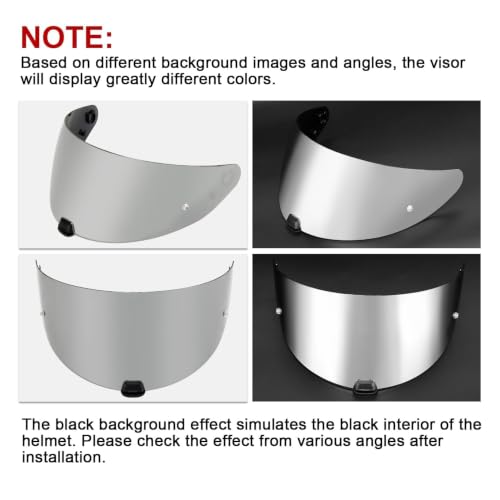 Image of PSLER i10 HJ-31 i70 Visor- i10 Helmet Visor HJ 31Helmet Face Shield motorcycle Shield Accessories Replacement for i10 HJ-31 i70,Silver