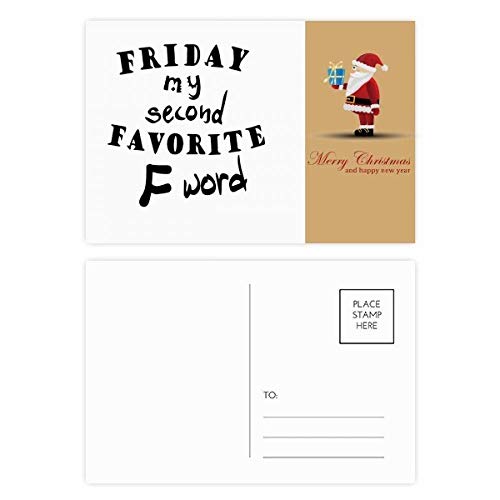 Cartes postales Père Noël Friday de table pour animer vos dîners de réveillon en famille