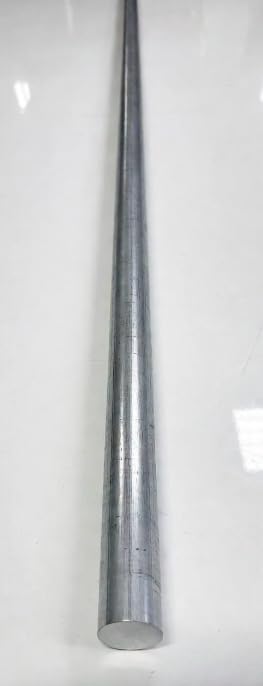 6061 Aluminum Round Rod, 3/8 Inch Diameter x 6 Foot Long - 6061-T6 Aluminum Bar Stock, Mill Finish