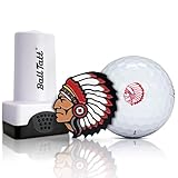 Golf Ball Stamp, Indian Chief Ball Marker, Quick-Dry Waterproof Self-Inking Stamper Marker, Reusable Marking Tool to Identify Golf Balls, Ideal Gift for Golfers, Dads, Father’s Day, Retirement