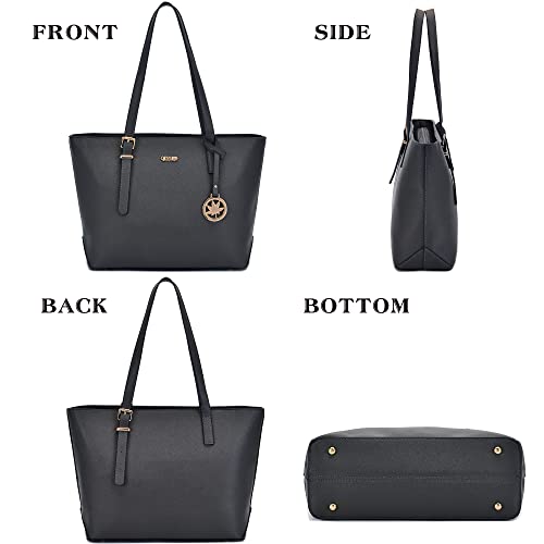 Image of Purses And Wallets Set For Women Work Tote Satchel Handbags Shoulder Bag Top Handle Totes Purse With Matching Wallet