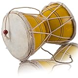 5 Inch Small Handmade Traditional Authentic Wooden & Leather Classical Indian Folk Dumroo Damroo Damaru Hand...
