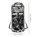 KiBcsLic Waterproof Dry Bag Backpack Durability Keeps Gear Dry Versatile Storage Bag for Boating Camping Rafting Fishing, Gray