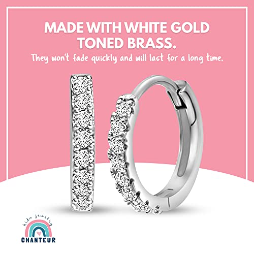 Image of Chanteur Hypoallergenic Huggie Earrings for Girls & Women - Small Hoop Design, Perfect for Teens & Kids