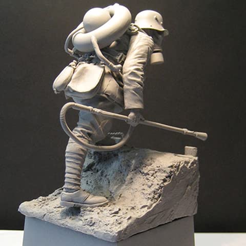 1/16 Imperial, Flamflower, w / M1917 (Wex) Resin Figure Soldatini Rank-And-File GK WWII Tema di Guerra Militare Non Rivestito Nessun Colore