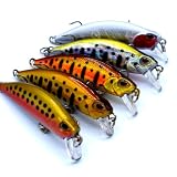 trifyd ® - Poisson Nageur Truite 6cm, Le Pack de 5 leurres de pêche...
