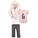Yoga Sprout 3 Piece Jacket, Tee Top and Pant Set, Pink Fox, 5T