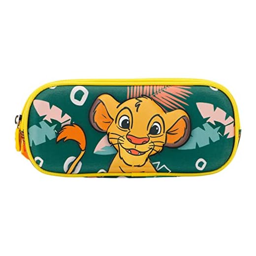 KARACTERMANIA El Rey León Green-Estuche Portatodo 3D Doble, Verde