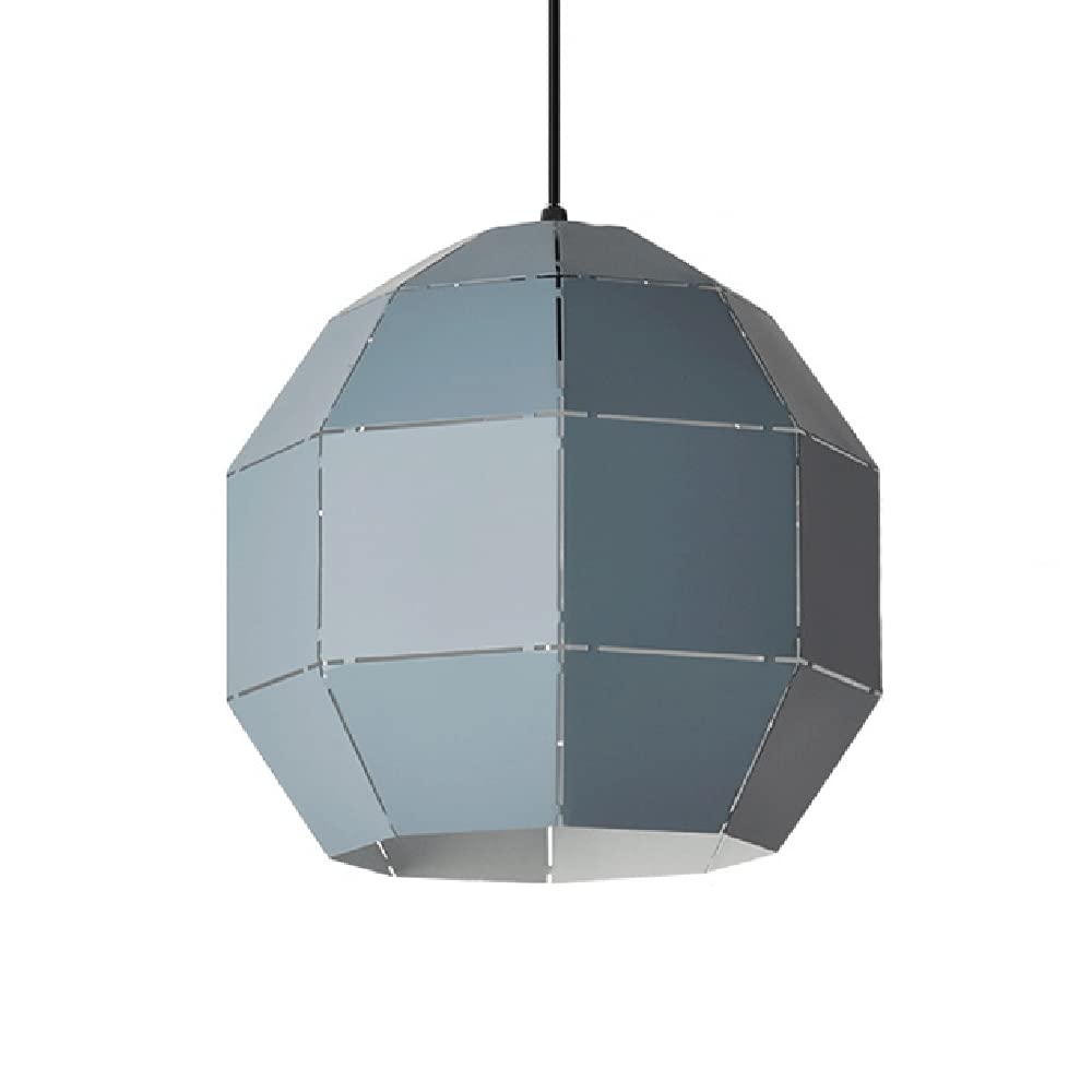 Polygonaron Color Lights Boi Blow Kutka Żelazne żyrandole Kreatywne przemysłowe wyposażenie oświetleniowe E27 Regulowana lampa zawiesinowa do Living Kitchen Hotel Din/Blue