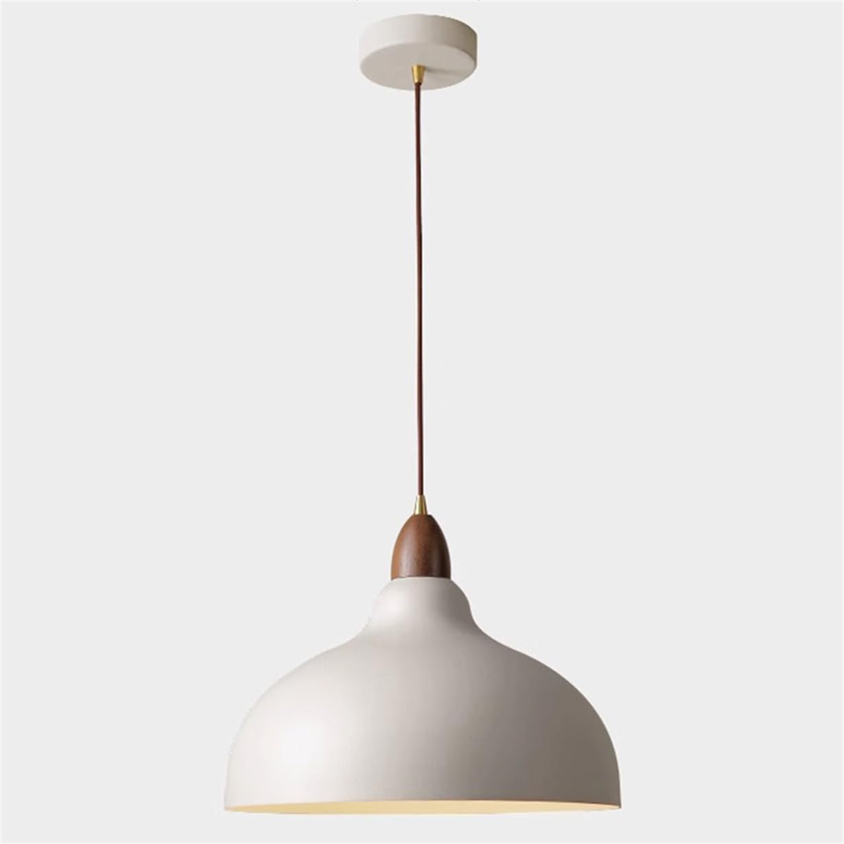YGZPALH Danish Style Black White Pendant Lamp Shade for Kitchen Island Fixtures Scandinavian Lamp - Aluminum Shade Home Decor Pendant Lighting, Dining Room, Bedroom, Hallway Hanging Lamp