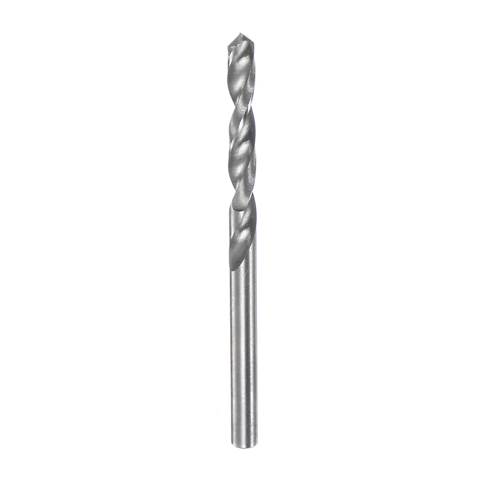 sourcing map Solid Carbide Drill Bit 2.45mm C3/K10 Tungsten Carbide Precision Mini Micro Short Straight Shank Twist Drill Bit for Stainless Steel Metal Plastic Wood