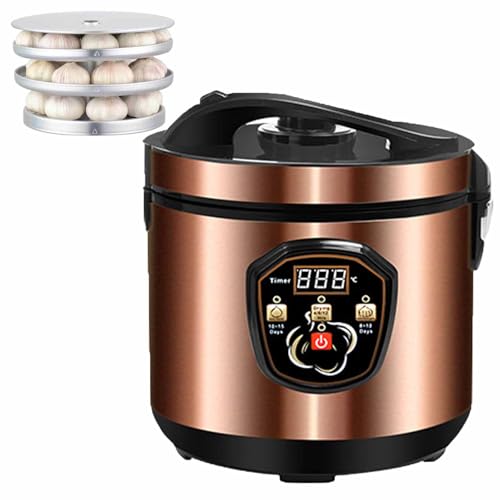 ERICAT Fermentador De Ajo Negro De 5 litros, Máquina De Fermentación Inteligente De Ajos Eléctricos, Alta Eficiencia Y Trabajo Inteligente, Respetuoso con El Medio Ambiente Y Fácil De Limpiar
