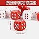 10 Stück Sweetheart Würfel， 25mm Rote und Weiße Spielwürfel aus Acryl，2 Farben Größe Würfel Set with Velvet Bag,D6 Polyedrische Würfel für Tischspiele Math Tutoring，Liebhaber Spiele，Partei