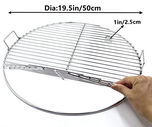 Zhouwhjj Bbq Stainless Steel 19.5 Inches Round Cooking Grate Cooking Grid Fit For Akorn Kamado Ceramic Grill And Other Grills #TOP1