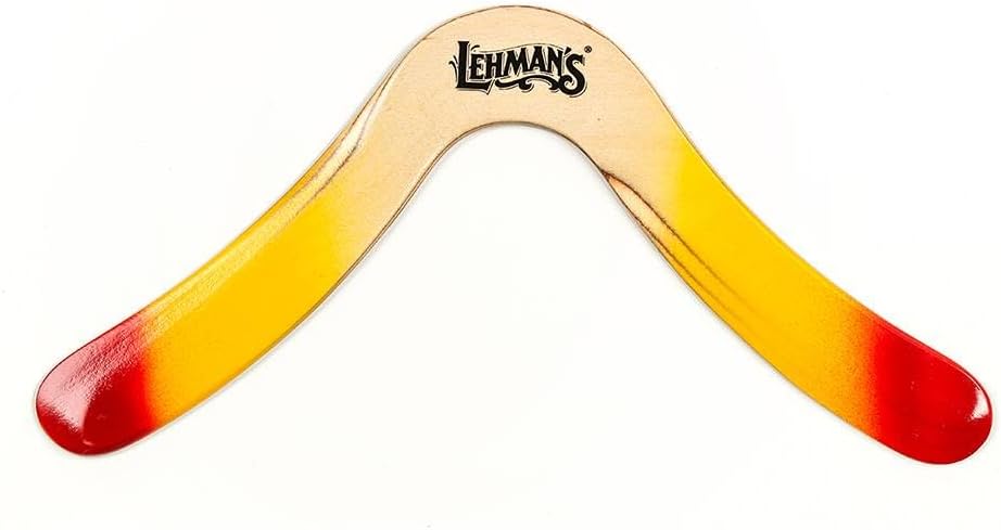 Channel Craft Sturdy Wooden Handcrafted Boomerang, with Flight Instructions, Right Hand Design Flies up to 35 Yards