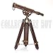 Decorative Brass Harbor Master Spyglass Telescope on Tripod Vintage Maritime Nautical Scope for Table Office Home Decor & Collectible Navigation Gift